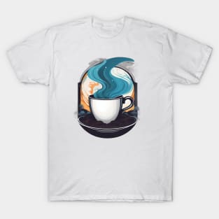 hot coffee cup magic art T-Shirt